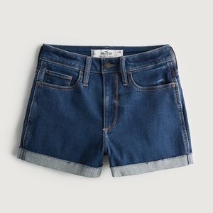 HOLISTER DARK WASH JEAN SHORTS